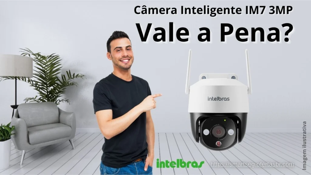 Câmera Inteligente IM7 + 3MP Branca Intelbras