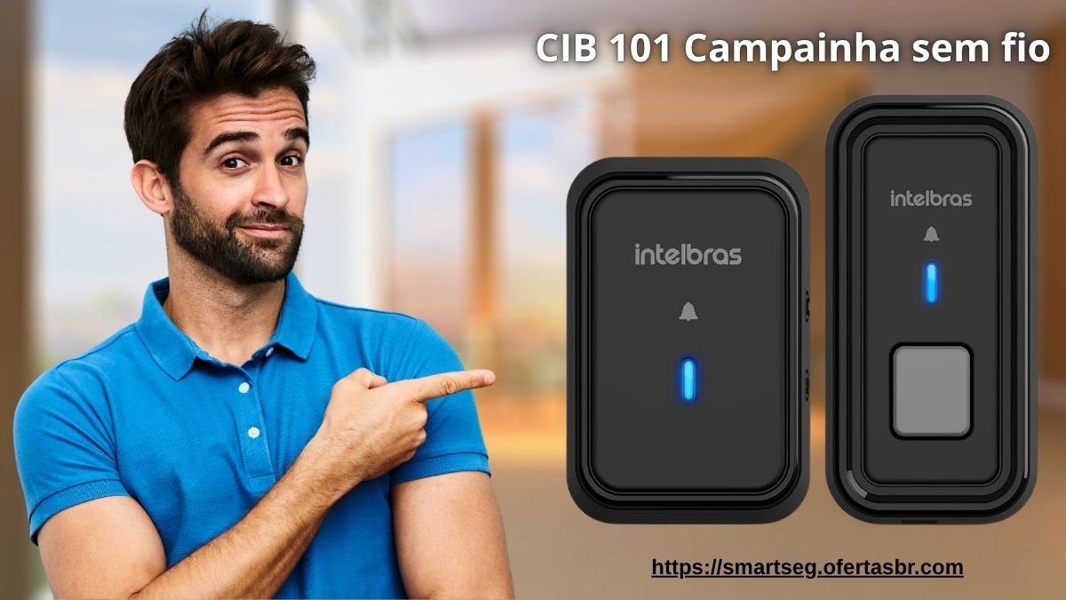 Campainha Sem Fio Com Bateria CIB 101 funciona
