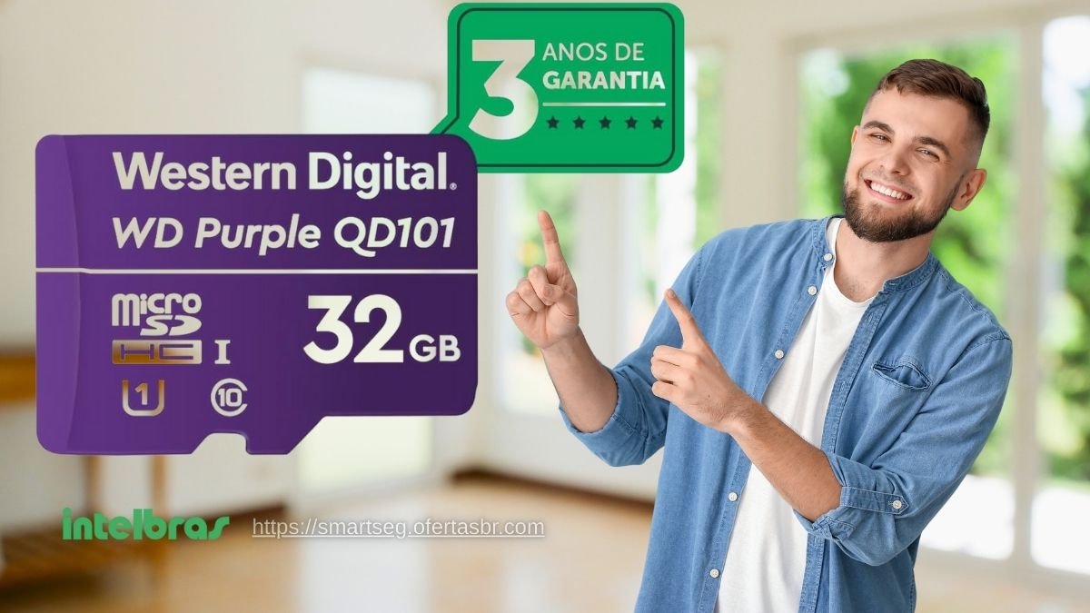 Cartão de Memória Micro SD 32GB WD Purple