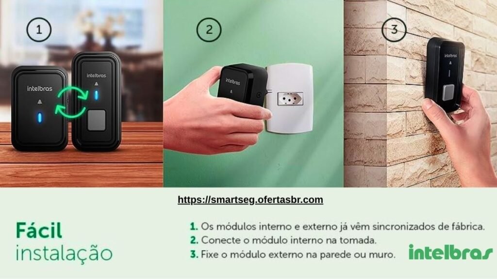 Como instalar a Campainha Sem Fio Com Bateria CIB 101