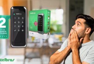 Fechadura Digital de Sobrepor Touch Screen FR 101 Preta Intelbras é boa