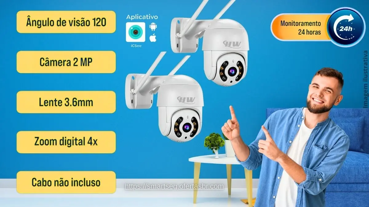 Kit 2 Câmeras IP ICSee 1080p vale a pena