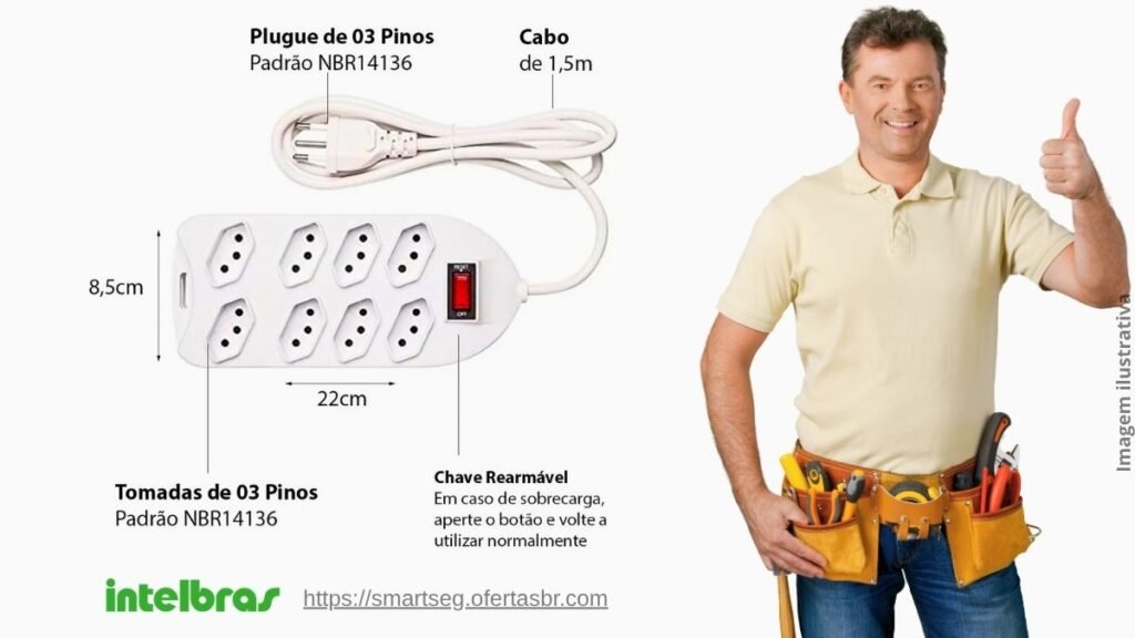 Principais benefícios do Filtro de Linha com 8 Tomadas EPE 1008+